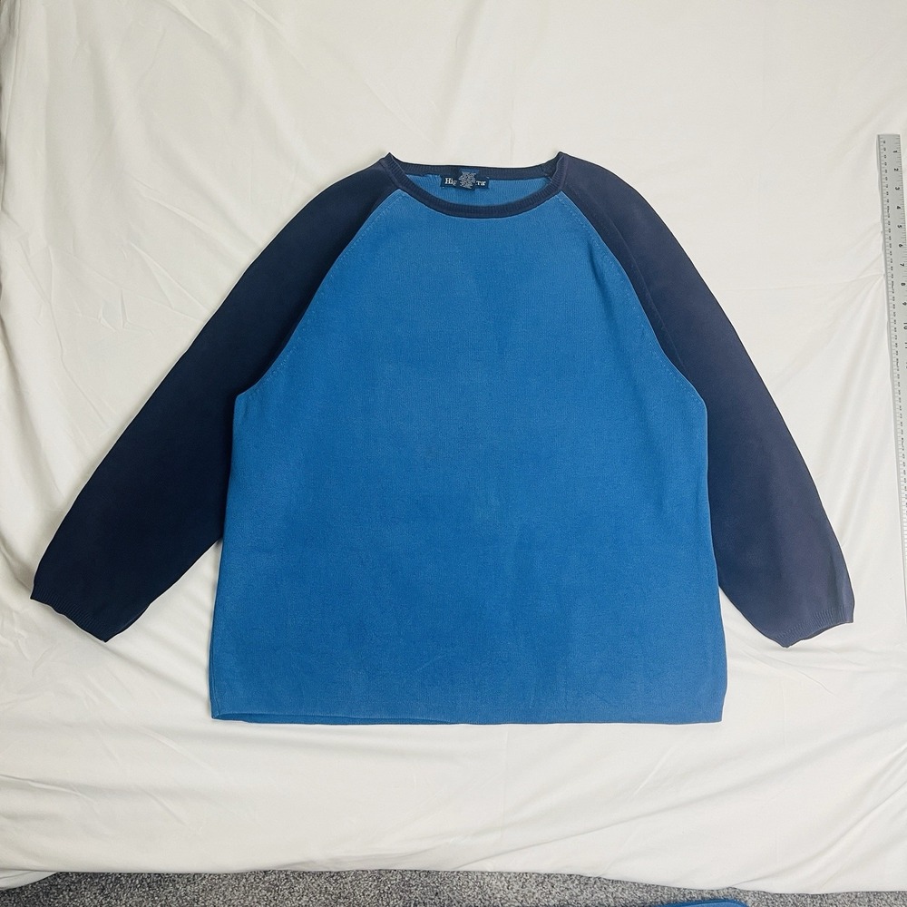 Vintage High Sierra Cotton Sweater Men's XL Blue Raglan Pullover Australia Made